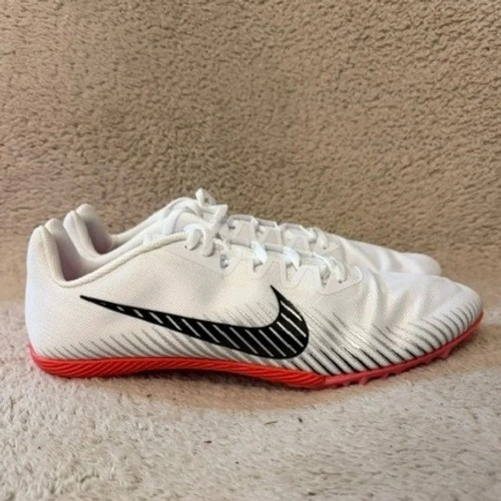 Nike Zoom Rival M 9 Track Field Spikes White Black Crimson DM2332-100 Mens‎